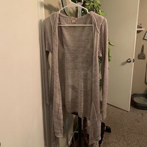 Hooded cardigan